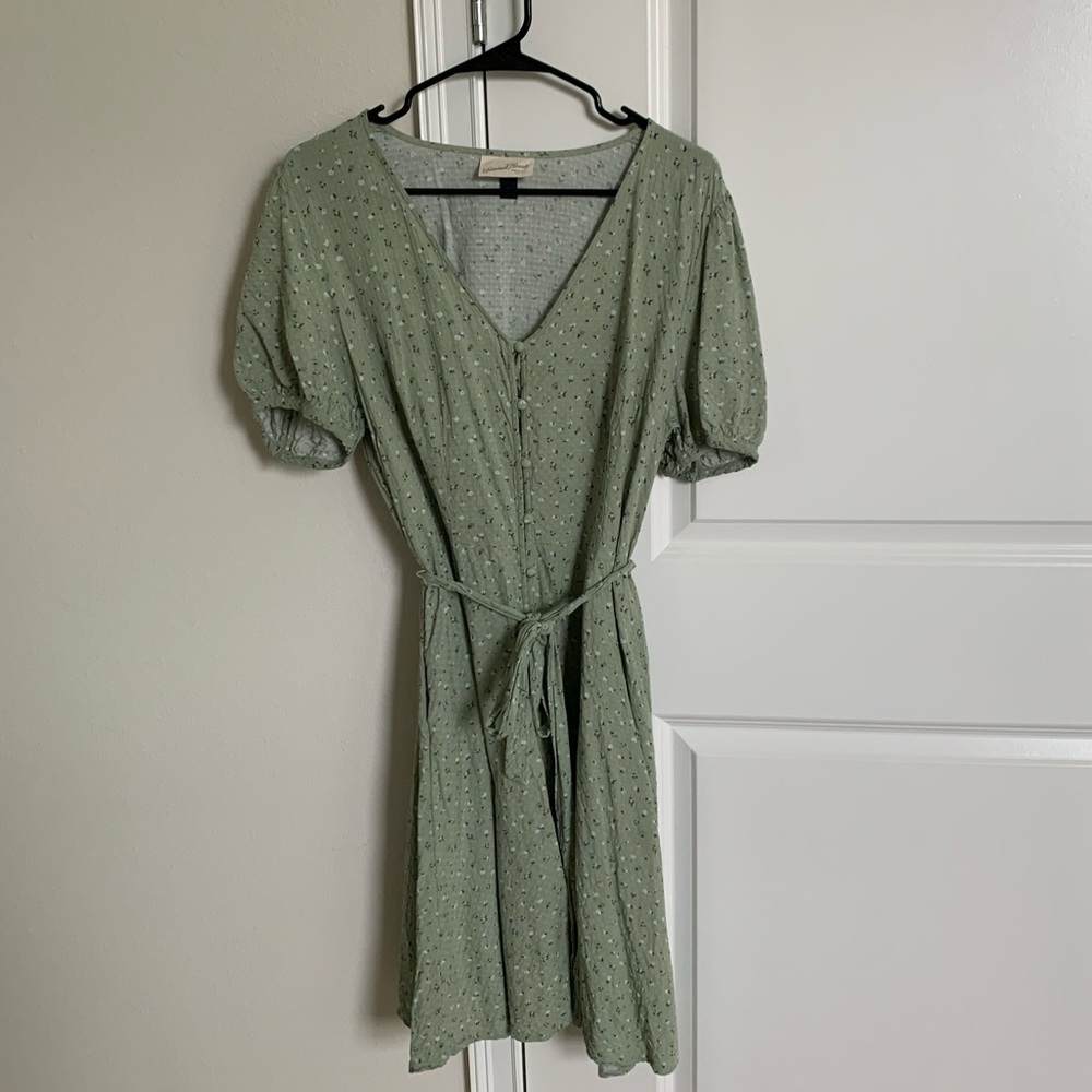 Light Green Dress with small flowers